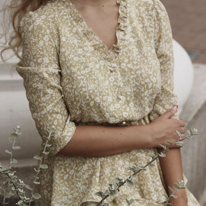 Floral Batik Maxi Dress