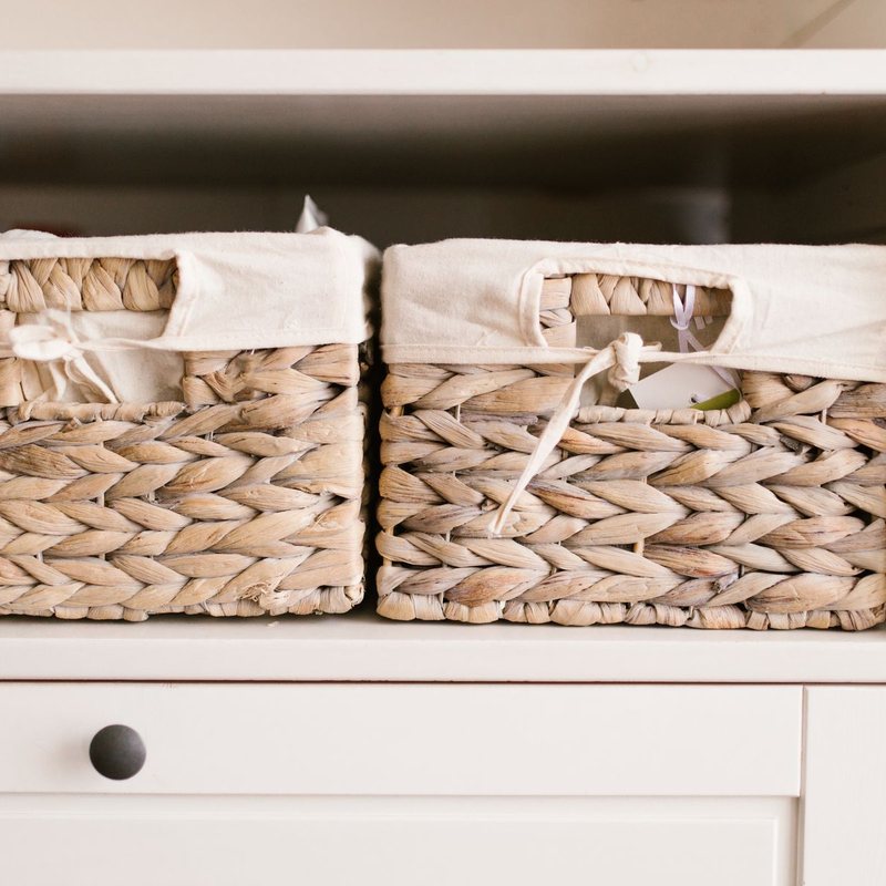 Handwoven Cane Basket