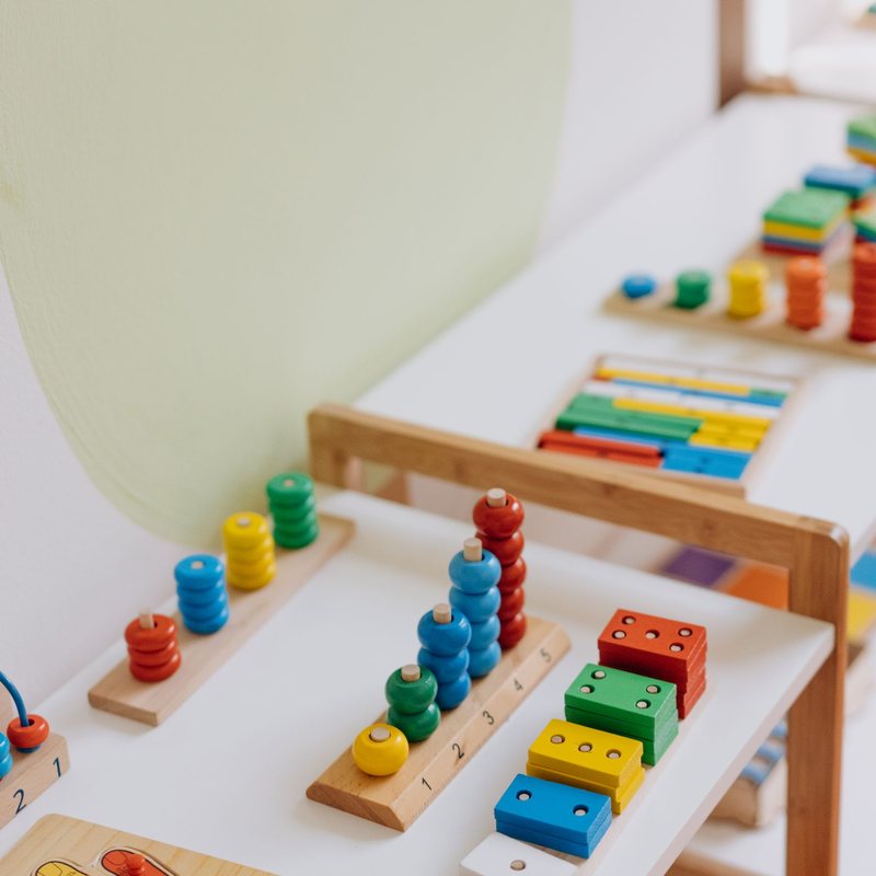 Wooden Building Blocks, 50 Pieces