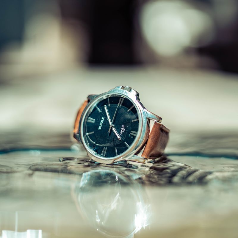 Classic Leather Strap Watch