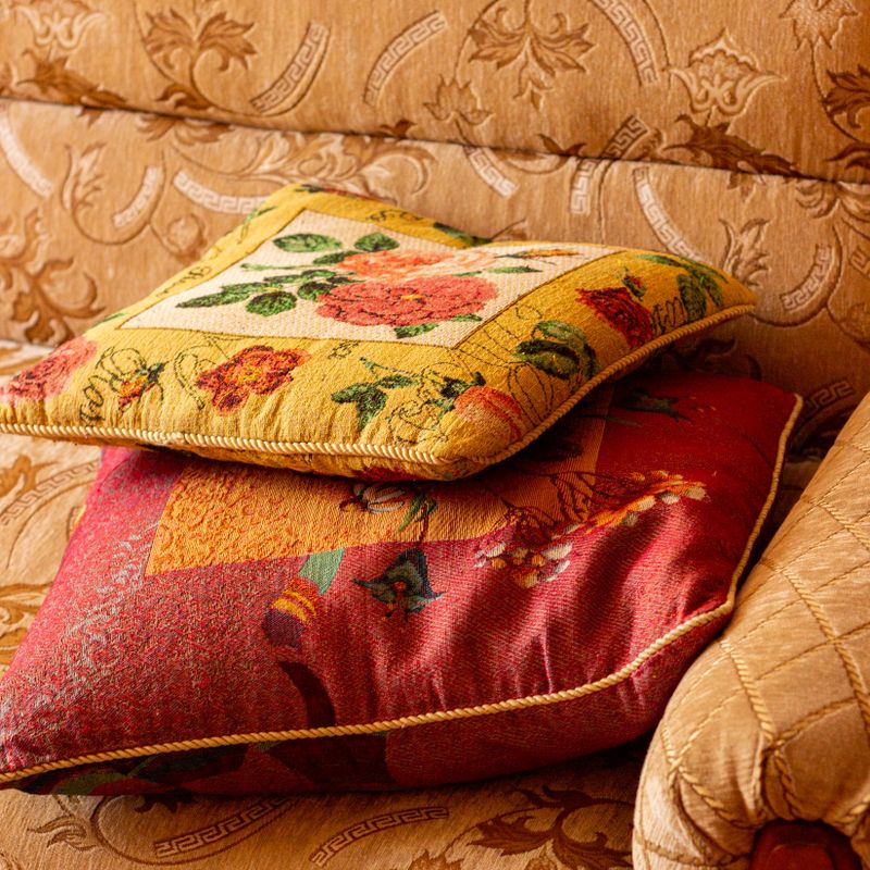 Embroidered Cushion Covers, Set of 2